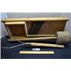 Image 1 : Primitive Cabbage Shredder with Metal and Wood Mashers