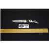 Image 1 : Damascus Lock Blade Knife with Bone and Ebony Handle