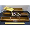 Image 1 : Lot of 3 Antque Sewing Drawers,Betsy Ross #5 Shuttle Needle, Sewing Foot and Thread