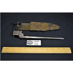 Savage No 4 MK 2 Spike Bayonet and Leather Sheath