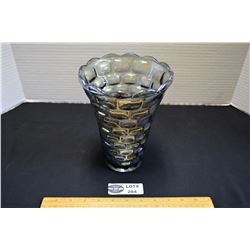 Federal Glass Blue Carnival Glass Vase