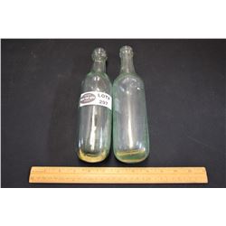 Lot of 2 Antique Torpedo Bottles includes 1 with Blob Top
