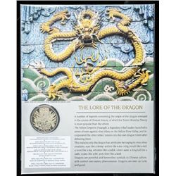 The Lore of the Dragon - 24kt Gold Plated Medallion with Display Card