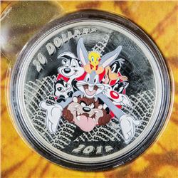RCM 'Looney Tunes' Merrie Melodies LE .9999 Fine Silver $20.00 Coin