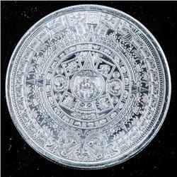 Aztec Calendar .9999 Fine Silver 1oz Round