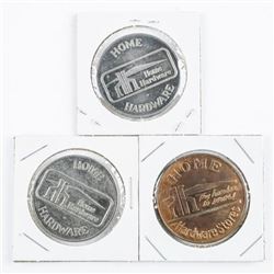 Lot (3) Home Hardware Trade Dollars