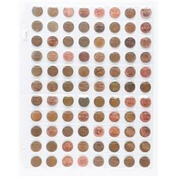 Group (88) Canada and USA 1 Cent Coins