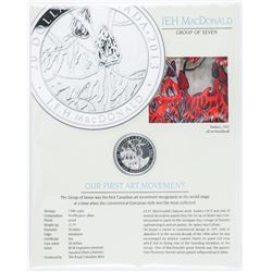 J.E.H MacDonald (1873-1932) .999 Fine Silver $20.00 Coin Proof, Mintage 7000 with Display Card
