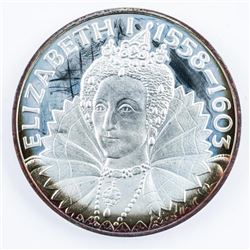 Queen Elizabeth I 1558-1603 925 Solid Sterling Silver with Cert