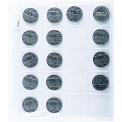 Group of (15) Canada Nickel Dollars