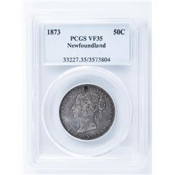 1873 NFLD 50 Cent PCGS. VF35