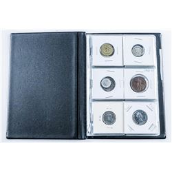 Stock Coin Book with 18 Coins, with Silver