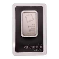 Suisse 1oz Fine Platinum Bar - Collector Bullion.