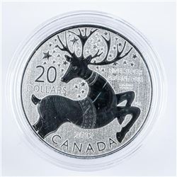 RCM 2012 REINDEER .9999 Fine Silver $20.00