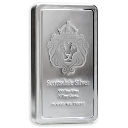 .999 Fine Silver Lion 10oz Stacker Bar - Made in USA.