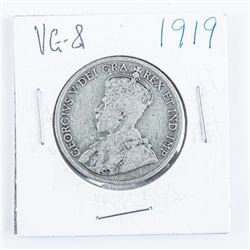 1919 CANADA Silver 50 cents