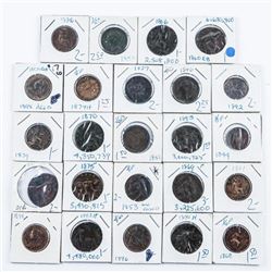 Group of (24) Vintage 1800s Plus, UK Coins