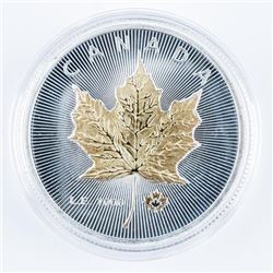 CANADA Maple Leaf Medallion Gold Plated and Silver Plated LE/1000