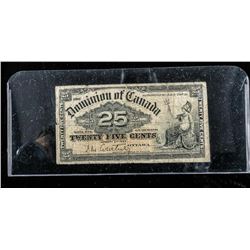 Dominion of Canada 1900 25 Cent Note 'Courtney'