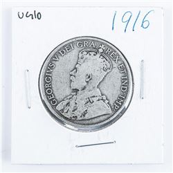 1916 CANADA Silver 50 cents