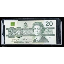 Bank of Canada 1991 20.00 Choice UNC BC58c