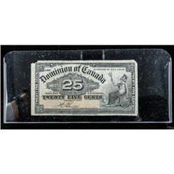 Dominion of Canada 1900 25 Cent Note 'Boville'