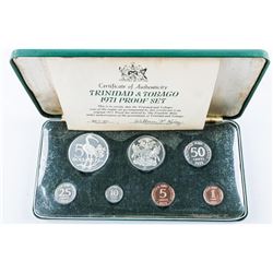 1971 Trinidad & Tabago Coin Set - Proof, Original Box and COA. (XKE)