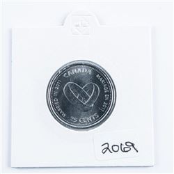 Canada 2011 Wedding Rings 25 Cents, UNC Numismatic Collector Issue CAT 15