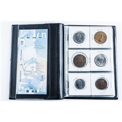 Starter Coin Collection Stock Book (18) Coins with Silver Plus 1986 UNC 5.00