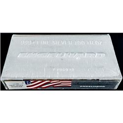 Rare - Made in the USA .999 Fine Silver Engelhard 100oz Bar. "American's Tradition in Precious Met