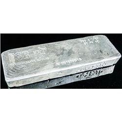 Canadian Refiners 50oz .999 Fine Silver Hand Poured Bar - Very Collectible.