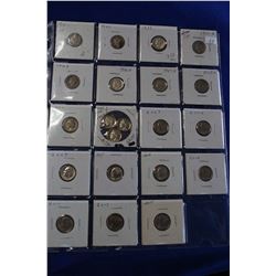 U.S.A. Ten Cent Coins (21): 1916, '23, '35, ' '41S, '42, '46D, '47D, '48D, '51, '85, '91, '94, 2003,