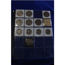 U.S.A. One Dollar Coins (12):  Eisenhower: 1971D, 1972D, 1974, 1976D, 1977, 1978, 1978; Susan Anthon