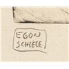 Image 4 : Egon Schiele Austrian Signed Linocut Etching