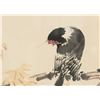 Image 3 : Chinese Watercolor on Paper Perched Bird Signed