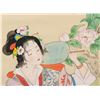 Image 3 : Zhong Shi Chinese Watercolor on Scroll