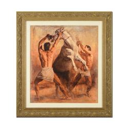 Tomasz Rut, "Perfuro" Framed Limited Edition on Canvas (39.5" x 43"), Numbered I