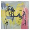 Image 1 : Gail Rodgers, "Leonardo's Horse" Hand Signed Original Hand Pulled Silkscreen Mix