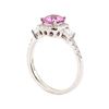 Image 4 : 1.07 ctw Sapphire and Diamond Ring - Platinum