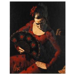 Fabian Perez, "Isabella" Hand Textured Limited Edition Giclee on Canvas. Hand Si