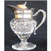 Image 1 : Vintage CUT GLASS SYRUP PITCHER #1281527