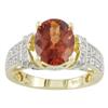 Image 1 : 2.25ct Red Labradorite/Andesine Diamond Ring #1281562