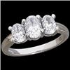 Image 1 : PLATINUM  3 DIAMOND WEDDING BAND  .90 CARATS!  #1281613