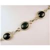 Image 1 : 14k GOLD BRACELET  BLACK ONYX  21 CARATS ! #1281614