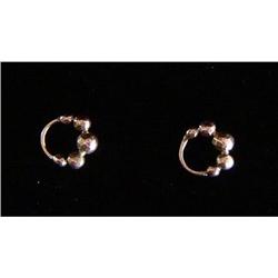 Pair of Antique Gold Mini-Hoop Earrings #1282322