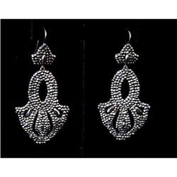 Pair of Antique Cut Steel Earrings #1282323