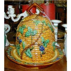 Fabulous Majolica Large Cheese Bell #1282329