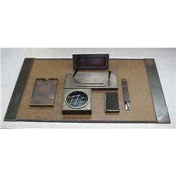 7 Piece Bronze Silvercrest Desk Set #1282331