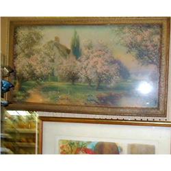 Lovely Cherry Tree/Sheep Art Deco Print #1282332