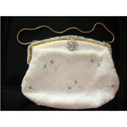 French Birhus Handmade Bead Evening Purse/ Bag #1282348